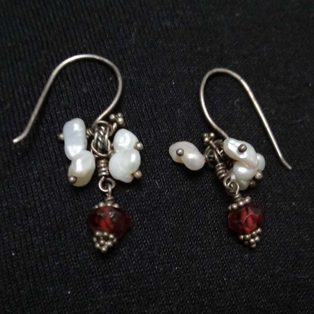 Antique costume jewelry earrings